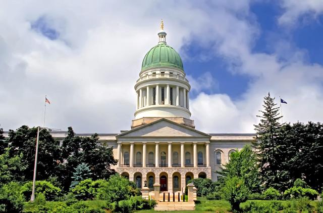 Augusta Maine State Capitol Building and ststehouse where laws are made or changed