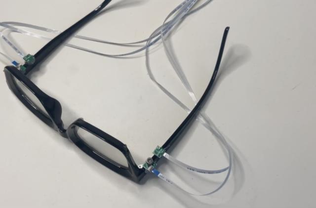 a Cornell team's sonar-equipped eyeglasses