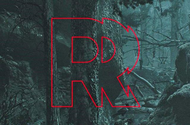 The red "R" Remedy entertainment logo superimposed over an image of a gloomy forest.  