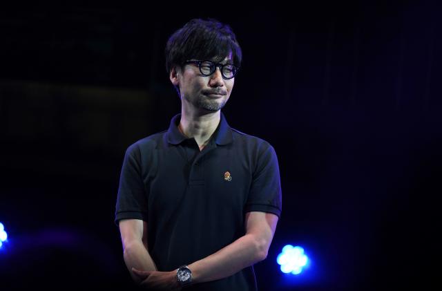 Japanese video game designer, writer, director and producer Hideo Kojima speaks on stage to present his new video game "Death Stranding" during the Tokyo Game Show in Makuhari, Chiba Prefecture on September 12, 2019. (Photo by CHARLY TRIBALLEAU / AFP)        (Photo credit should read CHARLY TRIBALLEAU/AFP via Getty Images)