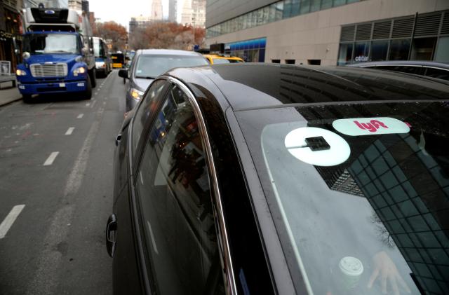 An Uber car is pictured in New York City, New York, U.S., December 6, 2019. REUTERS/Jefferson Siegel