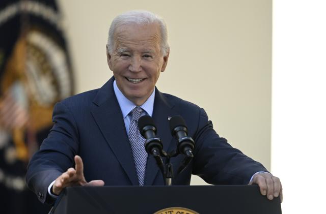 WASHINGTON DC, UNITED STATES - OCTOBER 11: US President Joe Biden delivers remarks at the White House in Washington D.C., United States on October 11, 2023. (Photo by Celal Gunes/Anadolu via Getty Images)